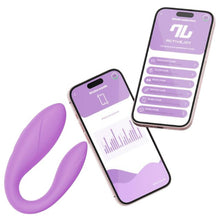 Vibrator stimulator INTOYOU APP - Couple, control prin aplicatie, flexibil, mod vibratie unic, 10 viteze de vibratie, 9.2 cm x 3.3 cm, roz