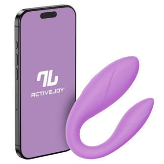 Vibrator stimulator INTOYOU APP - Couple, control prin aplicatie, flexibil, mod vibratie unic, 10 viteze de vibratie, 9.2 cm x 3.3 cm, mov