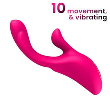 Vibrator INTOYOU APP - Derek, control prin aplicatie, pentru stimulare interna si clitoridiana, 10 fuctii de vibratie, 16 cm x 2.6 cm, roz