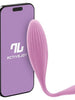 Ou vibrator INTOYOU APP - Rotating, pentru stimularea sexuala feminina, control prin aplicatie, 8 functii de vibratie si rotatie a varfului, 20 cm x 3.4 cm, roz