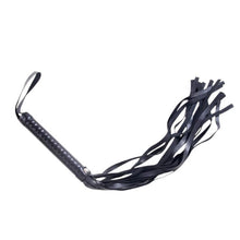 Set 7 accesorii bondage INTOYOU BDSM Line, cu cătușe, zgardă, căluș, bici și mască de ochi, cleme sfârcuri, negru