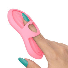 Vibrator pentru deget INTOYOU Laia Heated, control prin aplicație, sincronizare cu muzica, funcție de încălzire, rezistent la apă, roz