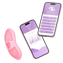 Vibrator pentru deget INTOYOU Laia Heated, control prin aplicație, sincronizare cu muzica, funcție de încălzire, rezistent la apă, roz