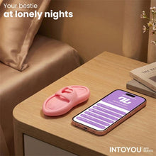 Vibrator pentru deget INTOYOU Laia Heated, control prin aplicație, sincronizare cu muzica, funcție de încălzire, rezistent la apă, roz