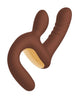 Vibrator rabbit INTOYOU Mocca, design ergonomic, 10 funcții de vibrație, 10 moduri de mișcare sus-jos, rezistent la apă, maro, 17.5 cm