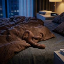 Vibrator rabbit INTOYOU Mocca, design ergonomic, 10 funcții de vibrație, 10 moduri de mișcare sus-jos, rezistent la apă, maro, 17.5 cm