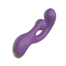 Vibrator rabbit INTOYOU Rolyx 360° Rotating, design curbat, 10 funcții de vibrație, stimulator clitoris cu 10 funcții de rotație, mov