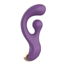 Vibrator rabbit INTOYOU Rolyx 360° Rotating, design curbat, 10 funcții de vibrație, stimulator clitoris cu 10 funcții de rotație, mov