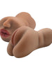 Masturbator realist dublu INTOYOU Sela, interior texturat, simulare orală și vaginală, material moale și flexibil, rezistent la apă, culoarea pielii, 18 cm, 635 g