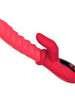 Vibrator dublu INTOYOU Tingly, cu stimulator în formă de deget, control prin aplicație, 9 funcții de mișcare ritmică, din silicon, roșu