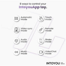 Vibrator dublu INTOYOU Trixy, cu aplicație, design cu stimulator în formă de gură și 3 bile cu funcție de tapping, 9 funcții de mușcături, roșu
