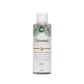 Ulei pentru masaj INTT Coconut Vegan, cu ulei de cocos, efect hidratant, pe bază de plante, 150 ml