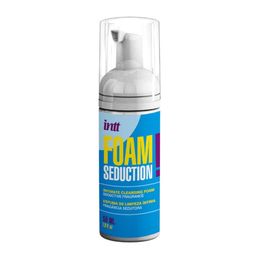 Spumă de curățare intimă INTT Foam Seduction, unisex, formulă blândă cu pH-ul pielii, aromă afrodisiacă, 50 ml
