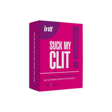 Gel intim INTT Suck my Clit, acțiune triplă de vibrație, pulsație și efect de încălzire progresivă, aromă de căpșuni, 15 ml