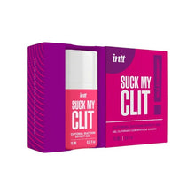 Gel intim INTT Suck my Clit, acțiune triplă de vibrație, pulsație și efect de încălzire progresivă, aromă de căpșuni, 15 ml