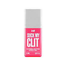 Gel intim INTT Suck my Clit, acțiune triplă de vibrație, pulsație și efect de încălzire progresivă, aromă de căpșuni, 15 ml