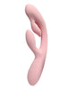 Vibrator cu stimulator INTY TOYS TWIRL, pentru stimularea clitorisului și punctului G, 10 funcții de vibrație, roz