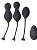 Set bile kegel vibratoare INTY TOYS BLAZE, control prin telecomandă, 10 funcții de vibrații ultra-puternice, silențios, negru