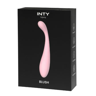 Vibrator INTY TOYS BLUSH, pentru stimularea punctului G, 10 funcții de vibrații ultra-puternice, rezistent la apă IPX7, 18 cm, roz