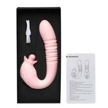 Vibrator rabbit INTY TOYS CHARM, cu funcții de umflare, penetrare automată și rotație, 10 funcții de vibrații ultra-puternice, roz