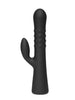 Vibrator rabbit INTY TOYS WAVE, cu funcție de umflare, 10 funcții de vibrații ultra-puternice, rezistent la apă IPX7, 23.5 cm, negru