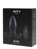 Vibrator anal INTY Toys – Blade, silicon, 7 functii vibratie, cu telecomanda wireless, negru
