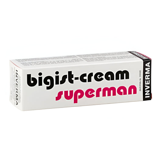 Cremă INVERMA Bigist Cream Superman, susține mărirea penisului și stimularea erecției, 18 ml