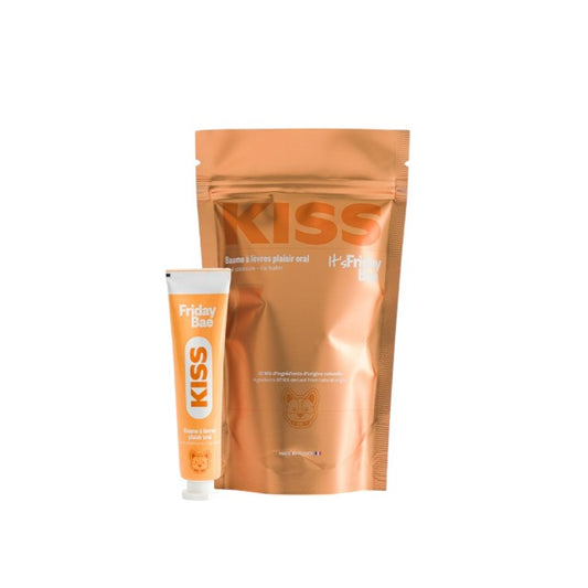 Balsam de buze pentru sex oral IT’S FRIDAY BAE Kiss, cu efect dublu de răcire și încălzire, aromă de cireșe, 15 ml