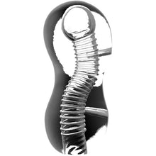 Masturbator JAMYJOB Extreme Tensek 3, cu proeminențe si texturi variate, din TPE moale, transparent