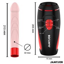 Mașină de sex JAMYJOB PYSTON, control prin telecomandă, cu 6 funcții de penetrare automată, 10 funcții de vibrație, dildo inclus