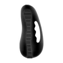 Masturbator manual JAMYJOB Tensek Lux 4, cu mâner ergonomic, texturat pentru stimulare intensă, din TPE Ultraskyn, negru