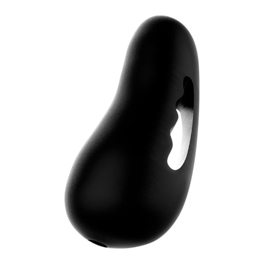 Masturbator manual JAMYJOB Tensek Lux 4, cu mâner ergonomic, texturat pentru stimulare intensă, din TPE Ultraskyn, negru