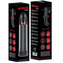 Pompă electrică JAMYJOB XPAND, pentru mărirea penisului, 3 viteze de aspirare, rezistentă la apă, gri transparent