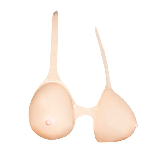 Sâni gonflabili JOLLY BOOBY Inflatable Boobs, cupa F, cu bretele ajustabile, perfect pentru ca un cadou sexy și amuzant