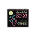 Joc erotic pentru cupluri 2 în 1 KHEPER GAMES Glow-In-The-Dark Sex!, elemente care strălucesc în întuneric, potrivit pentru preludiu, ruletă poziții sexuale, multicolor