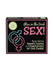 Joc erotic pentru cupluri 2 în 1 KHEPER GAMES Glow-In-The-Dark Sex!, elemente care strălucesc în întuneric, potrivit pentru preludiu, ruletă poziții sexuale, multicolor