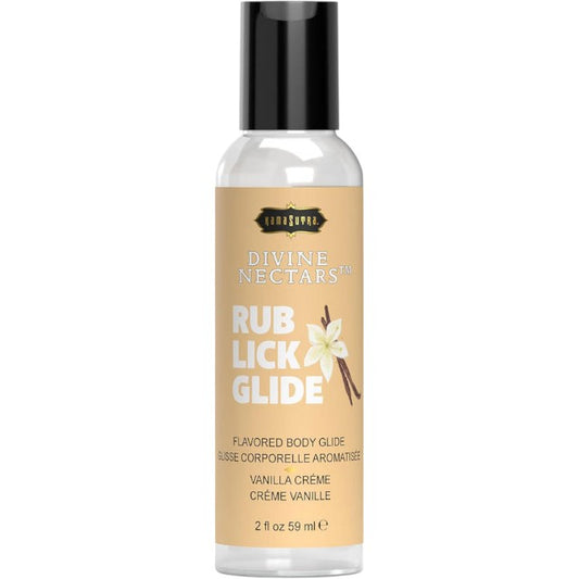 Lubrifiant cu aromă KAMASUTRA Divine Nectars Vanilla Creme, pe bază de apă, cu aromă de vanilie, 60 ml