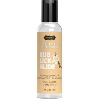 Lubrifiant cu aromă KAMASUTRA Divine Nectars Vanilla Creme, pe bază de apă, cu aromă de vanilie, 60 ml