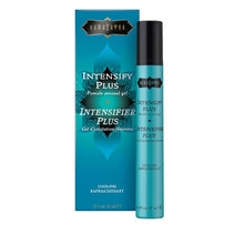 Gel pentru femei KAMASUTRA Intensify Plus, pentru stimulare și excitare, cu efect de răcire și furnicături, cu aromă de mentă, culoare albastru, 12 ml