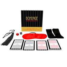 Set 6 jucarii erotice KHEPER GAMES Bondage Seductions, cu masca, bici, zaruri si carti de seductie, pentru jocuri in cuplu