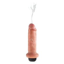 Dildo cu funcție de ejaculare KING COCK 6” Squirting Cock, ultra-realist, culoarea pielii, 15 cm