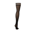 Dresuri sexy KIX’IES LOIS, cu cusătură pe spate și benzi anti-alunecare, negru, mărime C (L-XL) (model 1307C)