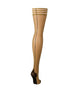 Dresuri sexy KIX’IES RUBY, cu cusătură pe spate și benzi anti-alunecare, culoarea pielii, mărime C (L-XL) (model 1318C)