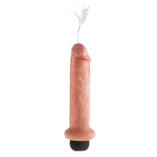 Dildo cu funcție de ejaculare KING COCK 7” Squirting Cock, ultra-realist, culoarea pielii, 18 cm