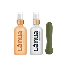 Kit cadou LáNuaVibrator bullet Ultra + Lubrifiant cu aromă de MIERE ȘI VANILIE + Spray curățare jucării sexuale + Geantă de călătorie