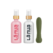 Kit cadou LáNua Vibrator bullet Ultra + Lubrifiant cu aromă de CĂPȘUNI ȘI COCOS + Spray curățare jucării sexuale + Geantă de călătorie