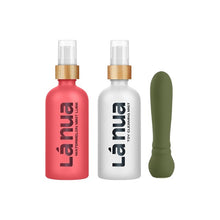 Kit cadou LáNua Vibrator bullet Ultra + Lubrifiant cu aromă de PEPENE ROȘU ȘI MENTĂ + Spray curățare jucării sexuale + Geantă de călătorie