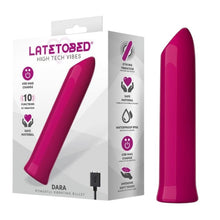 Stimulator clitoris LATETOBED Dara Powerful Vibrating Bullet, 10 funcții de vibrație, rezistent la apă IPX6, roz