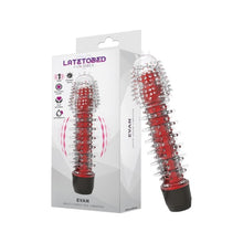 Vibrator LATETOBED Evan, pentru stimulare intensă, viteză ajustabilă, rezistent la apă, 16.5 cm, culoare roșu