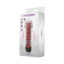Vibrator LATETOBED Evan, pentru stimulare intensă, viteză ajustabilă, rezistent la apă, 16.5 cm, culoare roșu
